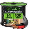 GEARit Speaker Wire 14 Gauge (100 Feet), Black Speaker Cable