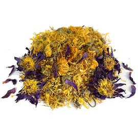 MQH Wholefoods™ Lotus Flowers Tea Herbal Pre Mix Mixed Blends Premium Quality! AVAILABLE IN 15+ BLENDS (Marigold & Lotus Tea Mix, 25g)