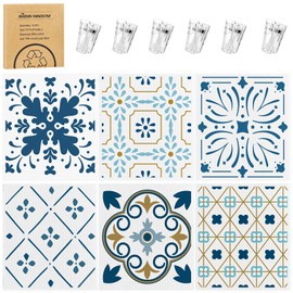 6 Pack Swedish Dishcloths for Kitchen, Reusable Paper Towels Swedish Dish Towels with Clips, Absorbent Dish Cloth No Odor for Cleaning Home Kitchen（Geometric Patterns）