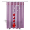 Yapicoco Shower Curtain Hooks Rings for Bathroom, 12PCS Gemstone Crystal