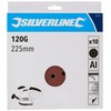 Silverline 273151 Hook and Loop Discs Punched 225 mm 10pk