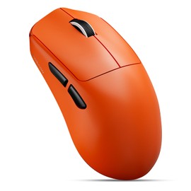 EWEADN X23Pro Wireless Gaming Mouse, 2.4G/BT5.0/USB-C Esports Gaming Mouse, 800mAh Rechargeable Lightweight Mouse Gaming, 12000 DPI Wireless Mouse with 6 Programmable Buttons,For Laptop/PC/Mac, Orange