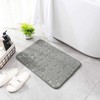 YIHOUSE Memory Foam Bath Mat Cobblestone Bathroom Rug Non Slip