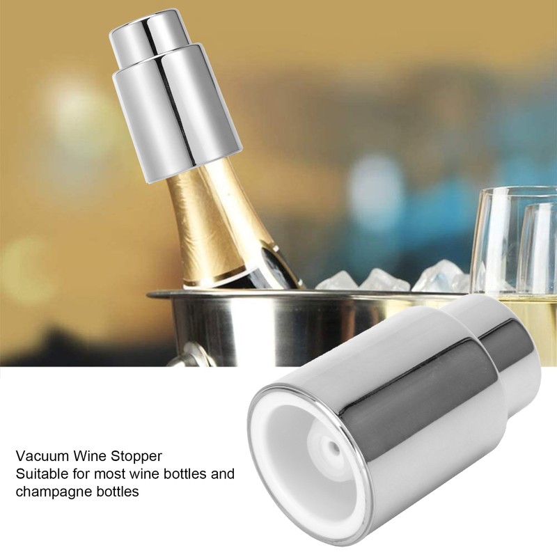 Red Wine Bottle Stoppers Stainless Steel Vacuum Champagne Preserver Sealer