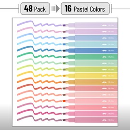 Mr. Pen- Aesthetic Highlighters, 48 Pack, Chisel Tip, Pastel Colors, Bulk Cute Highlighters Assorted Colors