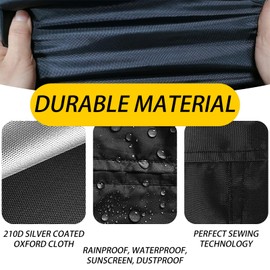 118" X 79" Rectangle Pool Cover, Made of 210D Heavy-Duty Waterproof Oxford Fabric, 10 x 6 ft Rectangle Pool Cover, 120 in x 80 in Swimming Pool Cover, Solar Pool Covers for Rectangular Frame Pools