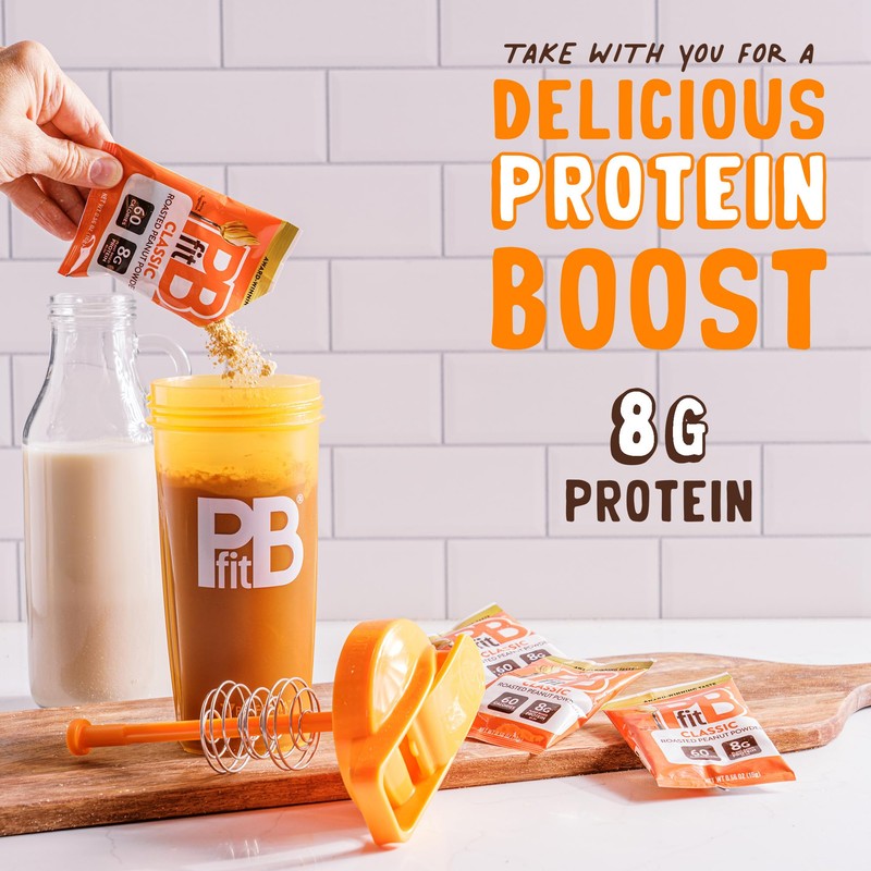 PBfit Classic Peanut Butter Powder Packets, Powdered Peanut Spread From