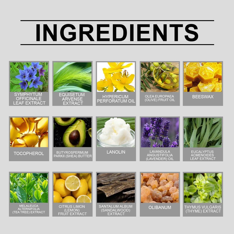 ETUIH Organic Herbal Salve, Comfrey Organic Herbal Salve Cream Ointment