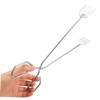 KOMBIUDA Camping Fireplace Tongs Heavy Duty Iron Fire Pit Tools
