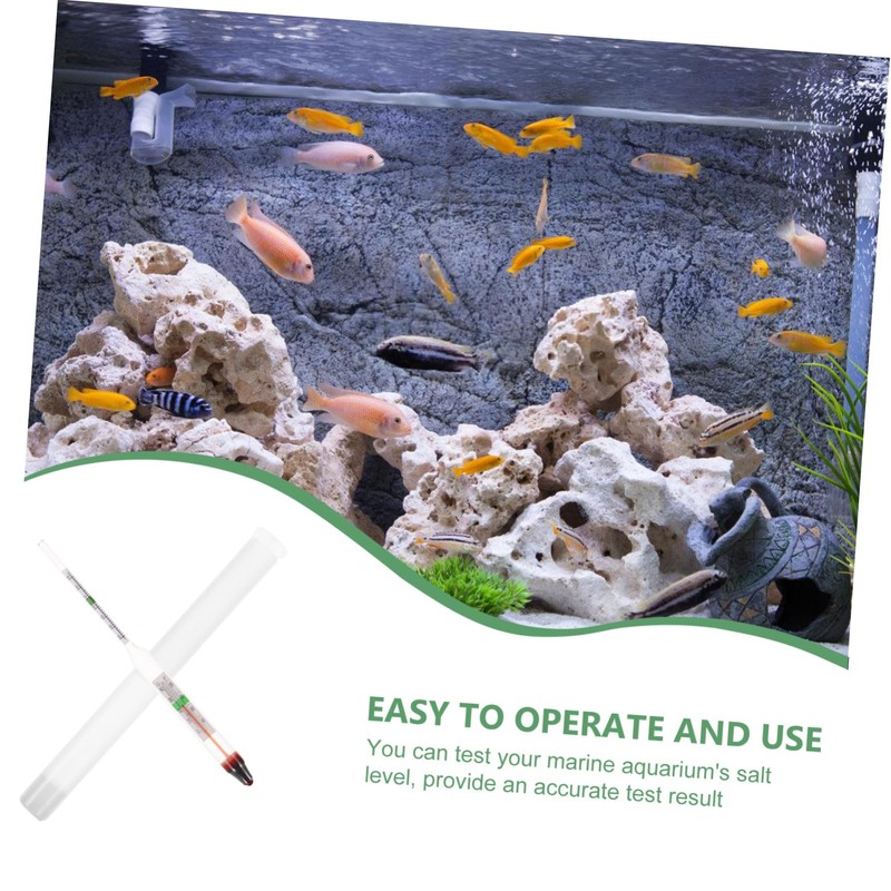VILLFUL Sea Water Quality Testing Tool Salinity Meter Testkit Aquarium