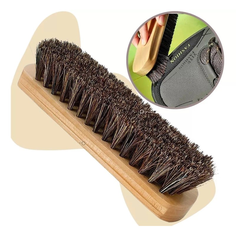 Veraly Cepillo Limpieza Zapatos Cerdas Suaves Caballo Sin Dañar Sup