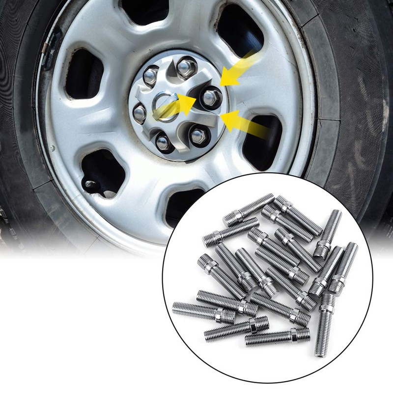 X AUTOHAUX 20pcs 58mm M14 X 1.5 to M12 X
