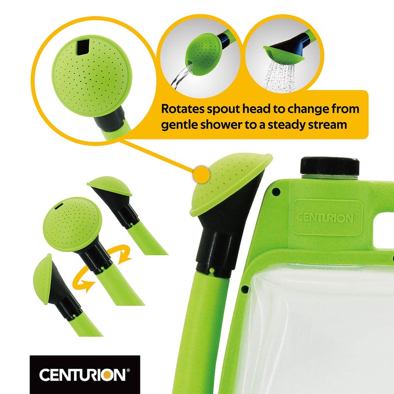 Centurion 1407 Foldable Clear Plastic Watering Can,1½ Gal with Rotating