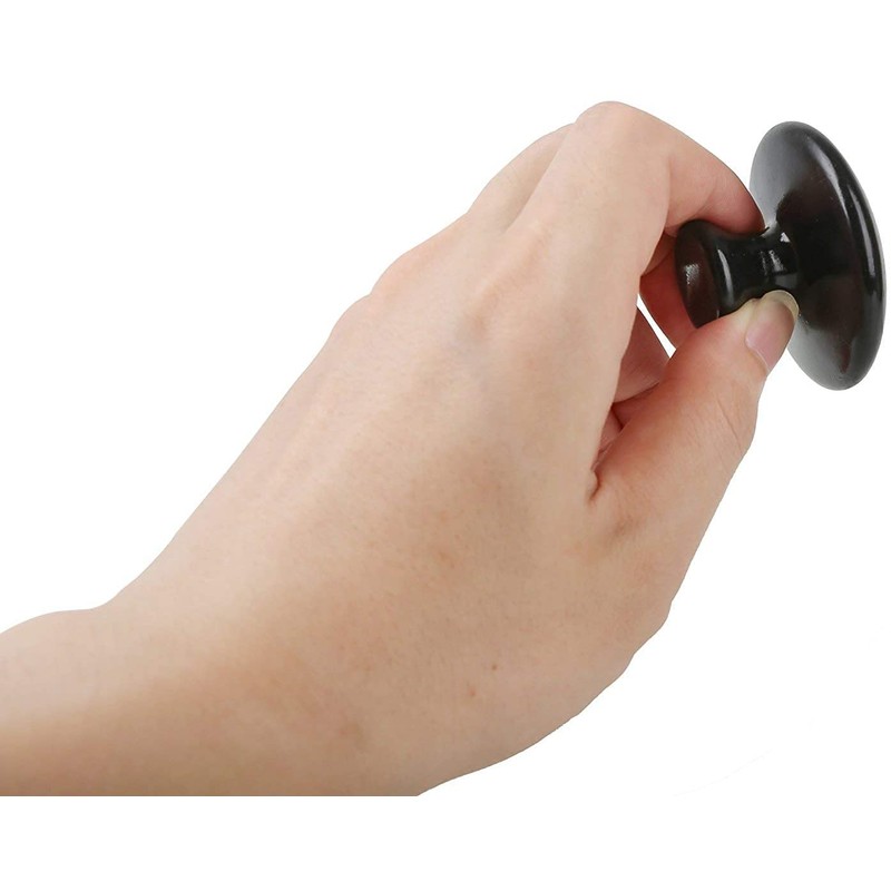ANCLLO 2Pcs Hot Stones Mushroom Shaped Massage Stones Warmer Natural