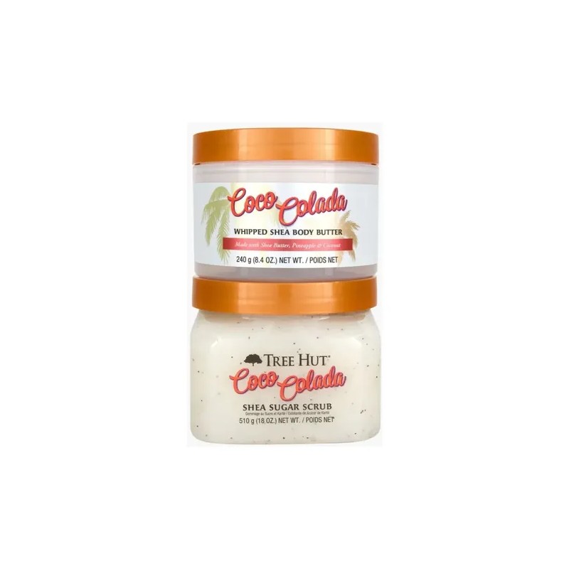 3 Pack Tree Hut Coco Colada Gel De Baño, Exfoliante