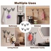 Zckjnoi 6 Pack Butterfly Wall Hooks, Decorative Black Metal Butterfly