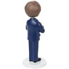 Mopec Figure Communion Child Suit and Bible, Polyresin, Navy Blue,