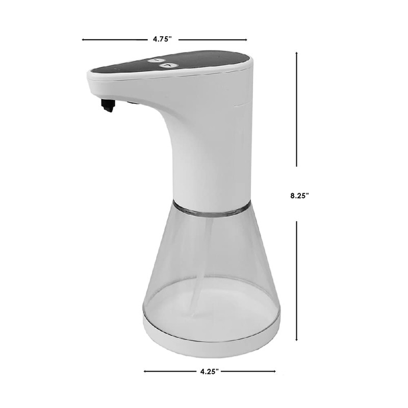 16 oz. White Touchless Automatic Compact Countertop Soap Dispenser by