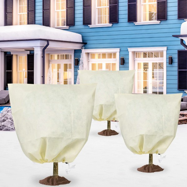 iMounTEK 2pcs Thickened Plant Freeze Protection Covers Tree Shrubs Frost