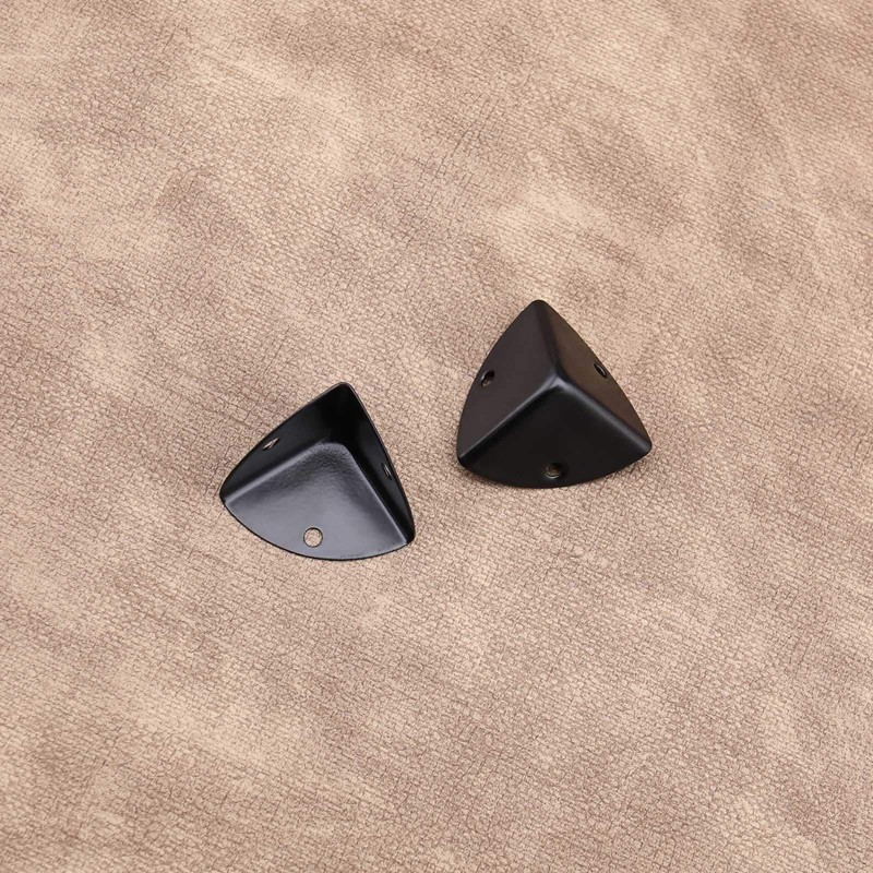 Create idea 12 x Black Corner Braces Decorative Protectors for