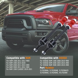 COILFRDS K80894 2pcs Sway Bar Link Compatible with DODGE RAM 1500 2006-2010, for DODGE RAM 2500 2003-2010,for RAM 1500 2011-2018, for RAM 1500 CLASSIC 2019-2021, Replace 5170290AB