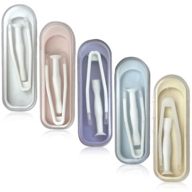 XENQITO Pack of 5 Contact Lens Tweezers, Contact Lens Tweezers, Plastic Contact Lens Remover, Contact Lens Removal, Contact Lens Insertion Aid, Contact Lens Remover, For Travel Household