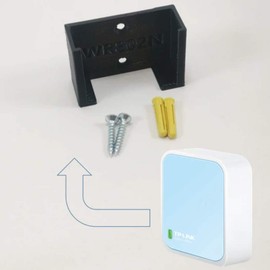 Tp Link Nano WiFi Router Wr802N Under Desk Wall Mount (White)