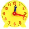 Jizlan Yellow 4 Inch Learning Clock Time Model Teacher Gear