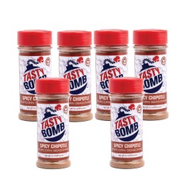 Popular Popcorn Seasoning Flavors - Keto Friendly, Paleo, No MSG, Gluten Free-6 Pack (Spicy Chipotle)