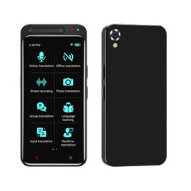 Angok Two Way Language Translator AI Language Voice Translator Device with 138 Languages Portable Online Offline Translation for Business Learning Travel,Digital Voice Recorder,4.1” Touch Screen