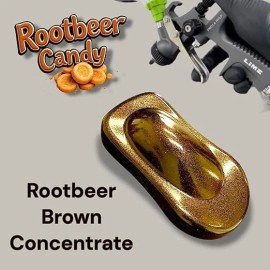 LiME LiNE Rootbeer Brown Candy Concentrate Automotive Metal Flake Paint - 1 Pint
