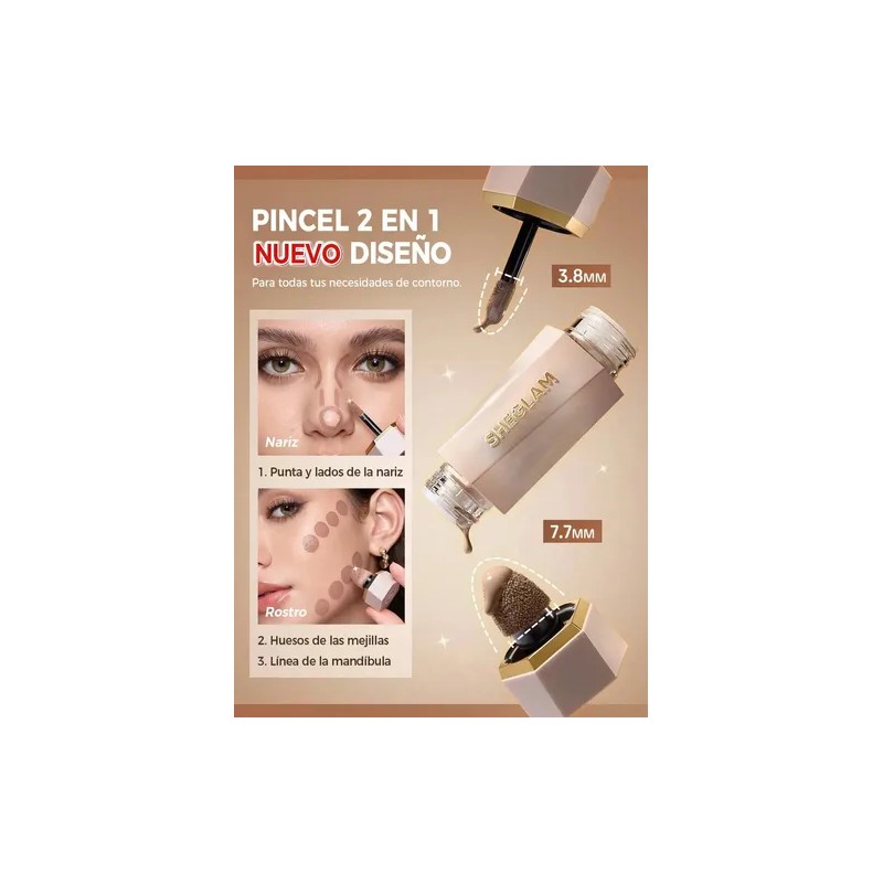 SHEGLAM Precision Sculpt Dúo Contorno Líquido - Stone