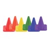 Champion Sports C4SET Hi Visibility Flexible Vinyl Cones, Multicolored, 4"