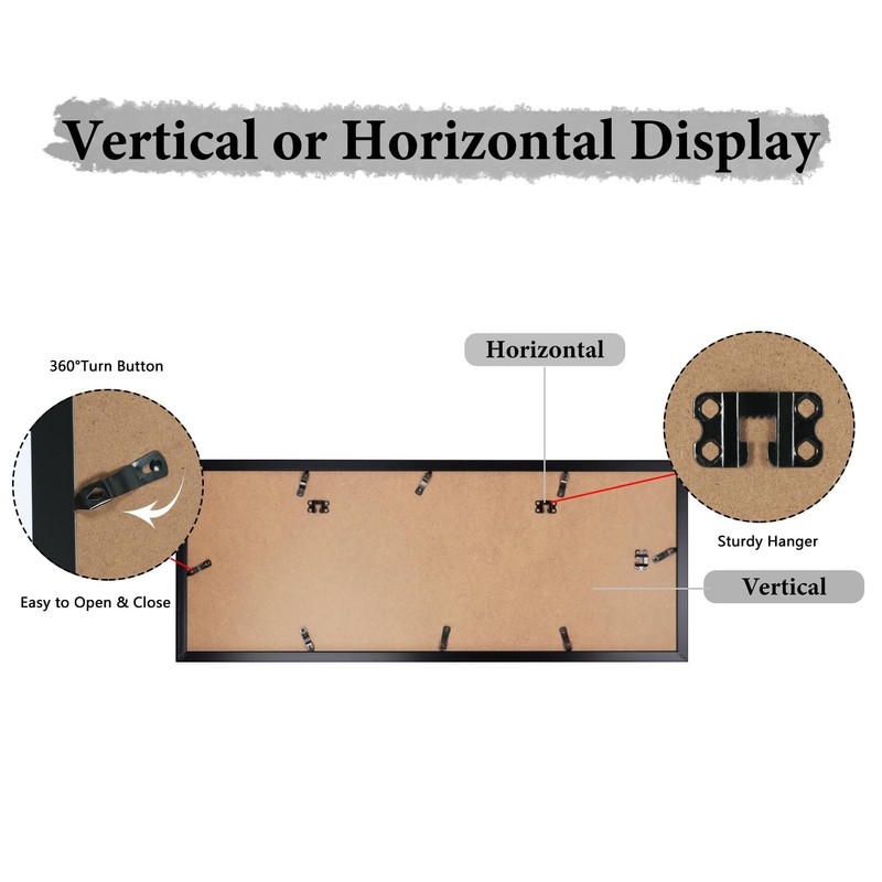 HORLIMER 4x6 Collage Picture Frame Set of 2, 12 Openings