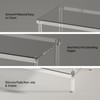 Aquiver 3-Tier Acrylic Shoe Rack - Modern Freestanding Shoe Storage