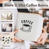 PERFNIQUE Coffee Canister, Airtight Coffee Bean Storage Container, Café Grounds