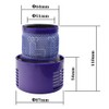 4-PACK Replacement Filters Compatible with Dyson V10 Vacuum,Compare to Part
