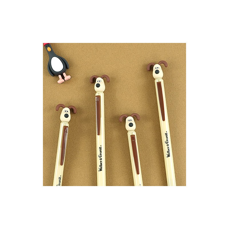 pink foot Wallace and Gromit Figure Ballpoint Pen 0.5mm Cute