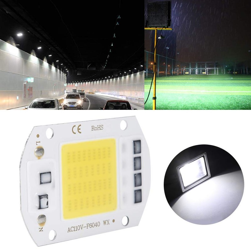 LED Chip, 50 W, 110 V, COB Light Source, Surface
