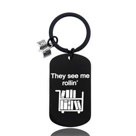 Book Lovers Gifts for Best Friend Daughter Christmas Birthday Gifts for Readers Librarians Retirement Gifts for Husband Brother Book Keychain Gifts for Women Men Reading Gifts for Niece Nephew Writers