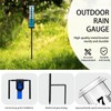 Rain Gauge Outdoor,Accurate Rain Gauges Outdoors Best Rated,Upgraded Freeze Proof