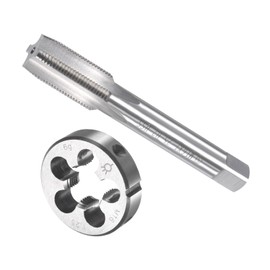 CoCud Tap Dice Tap & Die Set M16 x 1.25 Thread High Speed Steel Machine Screw Tap Land Die Tool Kit for Screw Tapping 1 Set