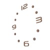 ABOOFAN 1Set DIY Wall Clock Numerals Kit Natural Wood Texture