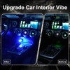 Hiseanllo 3PCS USB Car Interior Lights, Plug-in Glass Bottle Ambient