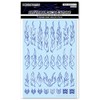 Haikyu Parts Fire Tribal Decal Outline Metallic Violet 1pc Decal