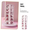 Baluue Resin Rhinestones Nail Decoration Compartment Box for Nail Art