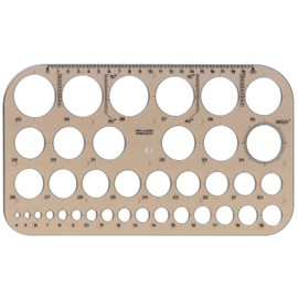 KOH-I-NOOR 074916100000 Circle Template - Transparent Brown