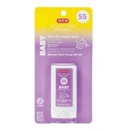 H-E-B Protector Solar Spf 55 Para Bebés Cara Y Cuerpo Barra 13.3g