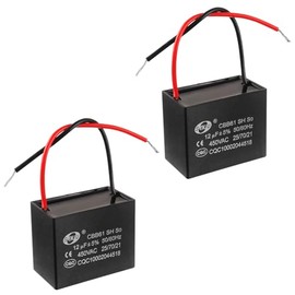 SIGANDG CBB61 12uF 450V AC 50/60Hz Air Conditioning Fan Motor Running Capacitor (Pack of 2)