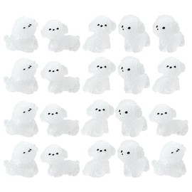 Alipis 20pcs Glow in the Dark Miniature Dog Figurines - Cute Resin Animal Ornaments for Home Decor and Garden Decoration